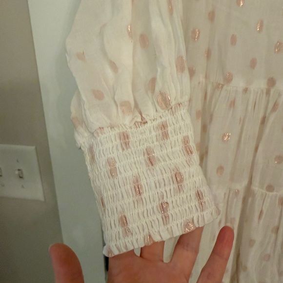 PQ Swim Brooke Tunic Flowy Smocked Long Sleeve Mini Dress - Picture 9 of 11